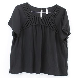Xhilaration Black Statement Minimal Top